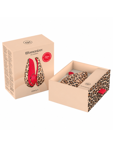WOMANIZER - LIBERTY 2 STIMULATEUR CLITORIAL À SUCCION 8 NIVEAUX D'INTENSITÉ IMPRIMÉ LÉOPARD