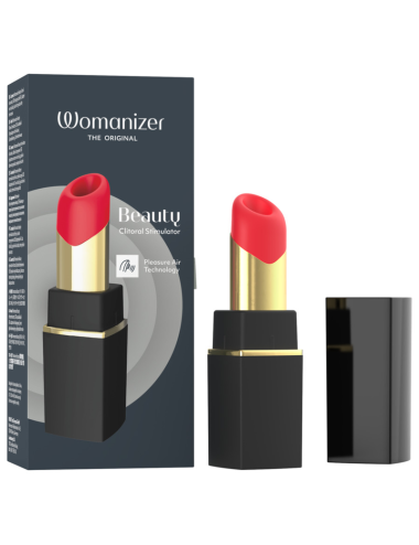 WOMANIZER - STIMULATEUR CLITORIAL À SUCCION BEAUTÉ 6 NIVEAUX D'INTENSITÉ NOIR ET OR