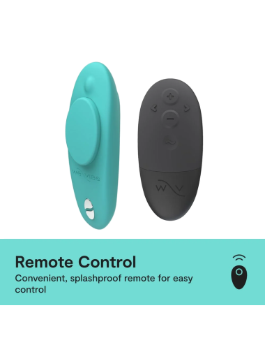 WE-VIBE - MOXIE+ VIBRATEUR DE CULOTTE À CLIP MAGNÉTIQUE AQUA