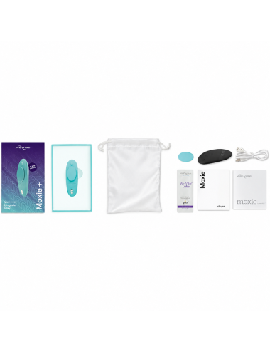 WE-VIBE - MOXIE+ VIBRATEUR DE CULOTTE À CLIP MAGNÉTIQUE AQUA