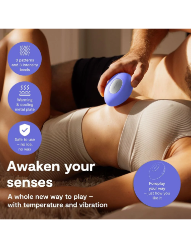 WE-VIBE - VIBRATEUR CHAUFFANT ET RAFRAÎCHISSANT, BLEU LAVANDE