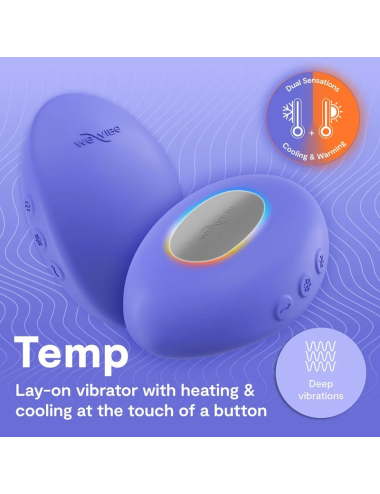 WE-VIBE - VIBRATEUR CHAUFFANT ET RAFRAÎCHISSANT, BLEU LAVANDE