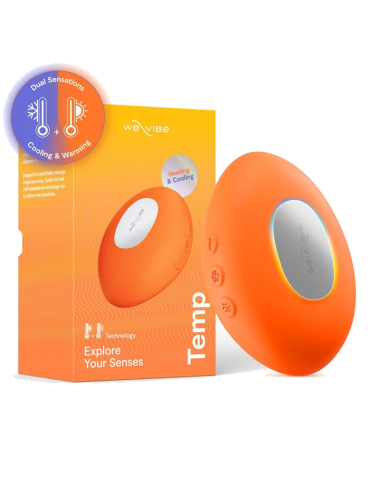 WE-VIBE - VIBRATEUR CHAUFFANT ET REFROIDISSANT À TEMPÉRATURE MANDARINE