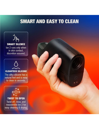 ARCWAVE - ION 2 STROKER MASCULIN AVEC STIMULATION PAR ONDES D'AIR PULSÉES NOIR