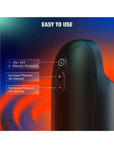 ARCWAVE - ION 2 STROKER MASCULIN AVEC STIMULATION PAR ONDES D'AIR PULSÉES NOIR