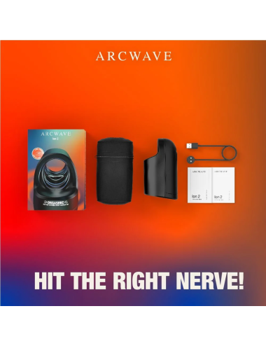 ARCWAVE - ION 2 STROKER MASCULIN AVEC STIMULATION PAR ONDES D'AIR PULSÉES NOIR