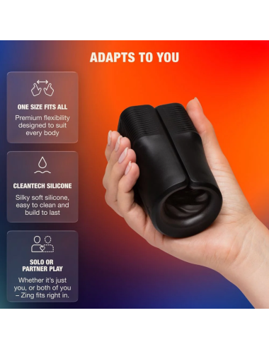 ARCWAVE - ZING STROKER MASCULIN VIBRANT À DOUBLE MOTEUR NOIR