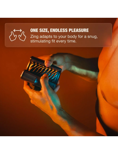 ARCWAVE - ZING STROKER MASCULIN VIBRANT À DOUBLE MOTEUR NOIR