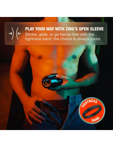 ARCWAVE - ZING STROKER MASCULIN VIBRANT À DOUBLE MOTEUR NOIR