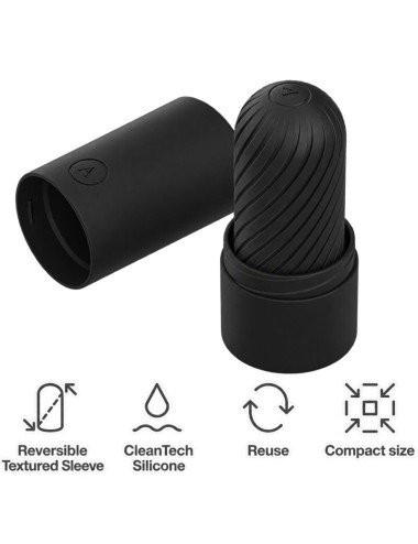 ARCWAVE - GHOST STROKER RÉVERSIBLE EN SILICONE NOIR