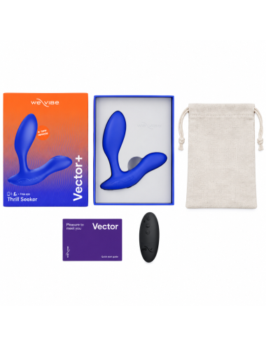 WE-VIBE - VECTOR+ MASSEUR DE PROSTATE À DOUBLE STIMULATION BLEU ROYAL