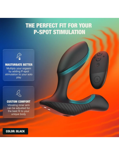 ARCWAVE - PERK MASSEUR DE PROSTATE VIBRANT À DOUBLE MOTEUR ET TÉLÉCOMMANDE NOIR