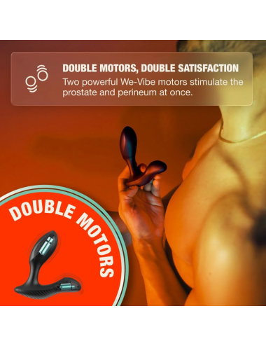 ARCWAVE - PERK MASSEUR DE PROSTATE VIBRANT À DOUBLE MOTEUR ET TÉLÉCOMMANDE NOIR