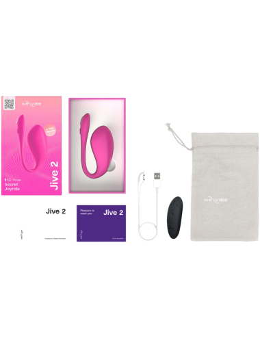 WE-VIBE - JIVE 2 VIBRATEUR ŒUF PORTABLE ROSE ÉLECTRIQUE