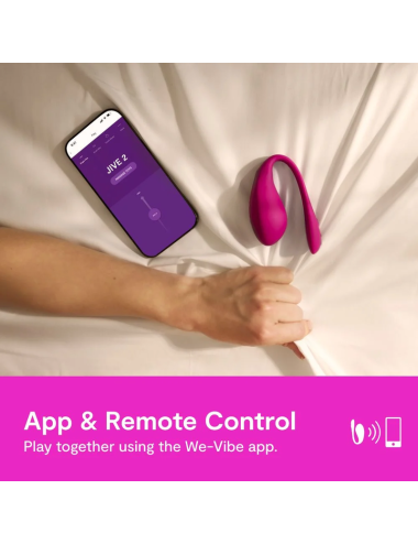 WE-VIBE - JIVE 2 VIBRATEUR ŒUF PORTABLE ROSE ÉLECTRIQUE