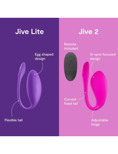 WE-VIBE - JIVE LITE VIBRATEUR ŒUF PORTABLE CONTRÔLÉ PAR APPLICATION VIOLET