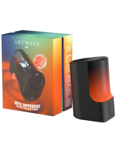 ARCWAVE - AIR MASTURBATEUR MASCULIN EXTENSIBLE AVEC IMPULSIONS D'AIR ET 6 NIVEAUX D'INTENSITÉ NOIR