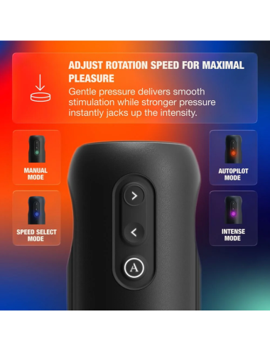 ARCWAVE - ORBIT MASTURBATEUR MASCULIN ROTATIF À 360° AVEC CONTRÔLE PAR APPLICATION NOIR