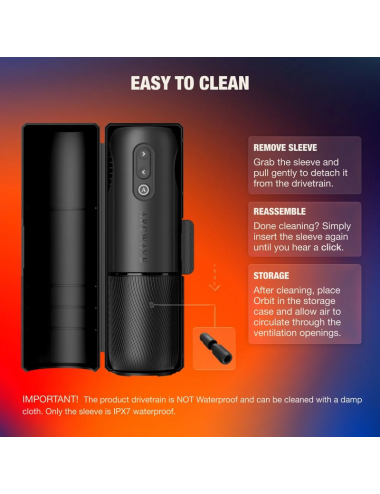 ARCWAVE - ORBIT MASTURBATEUR MASCULIN ROTATIF À 360° AVEC CONTRÔLE PAR APPLICATION NOIR