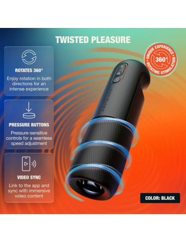 ARCWAVE - ORBIT MASTURBATEUR MASCULIN ROTATIF À 360° AVEC CONTRÔLE PAR APPLICATION NOIR