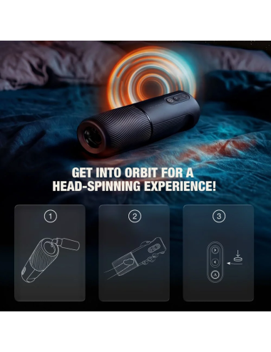 ARCWAVE - ORBIT MASTURBATEUR MASCULIN ROTATIF À 360° AVEC CONTRÔLE PAR APPLICATION NOIR