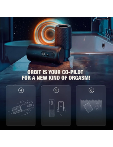 ARCWAVE - ORBIT MASTURBATEUR MASCULIN ROTATIF À 360° AVEC CONTRÔLE PAR APPLICATION NOIR