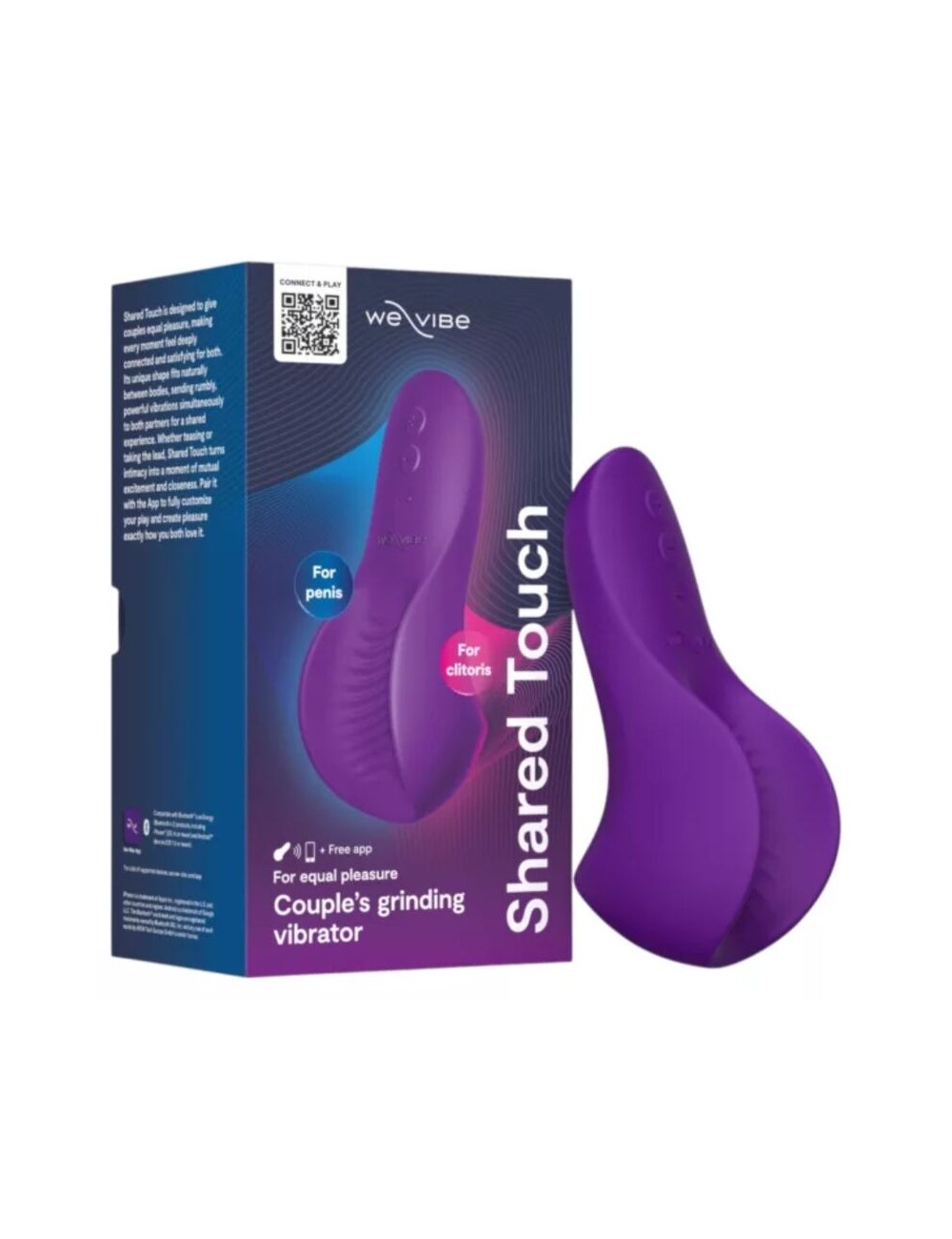 WE-VIBE - VIBRATEUR DOUBLE FACE POUR COUPLES À TOUCHER PARTAGÉ VIOLET