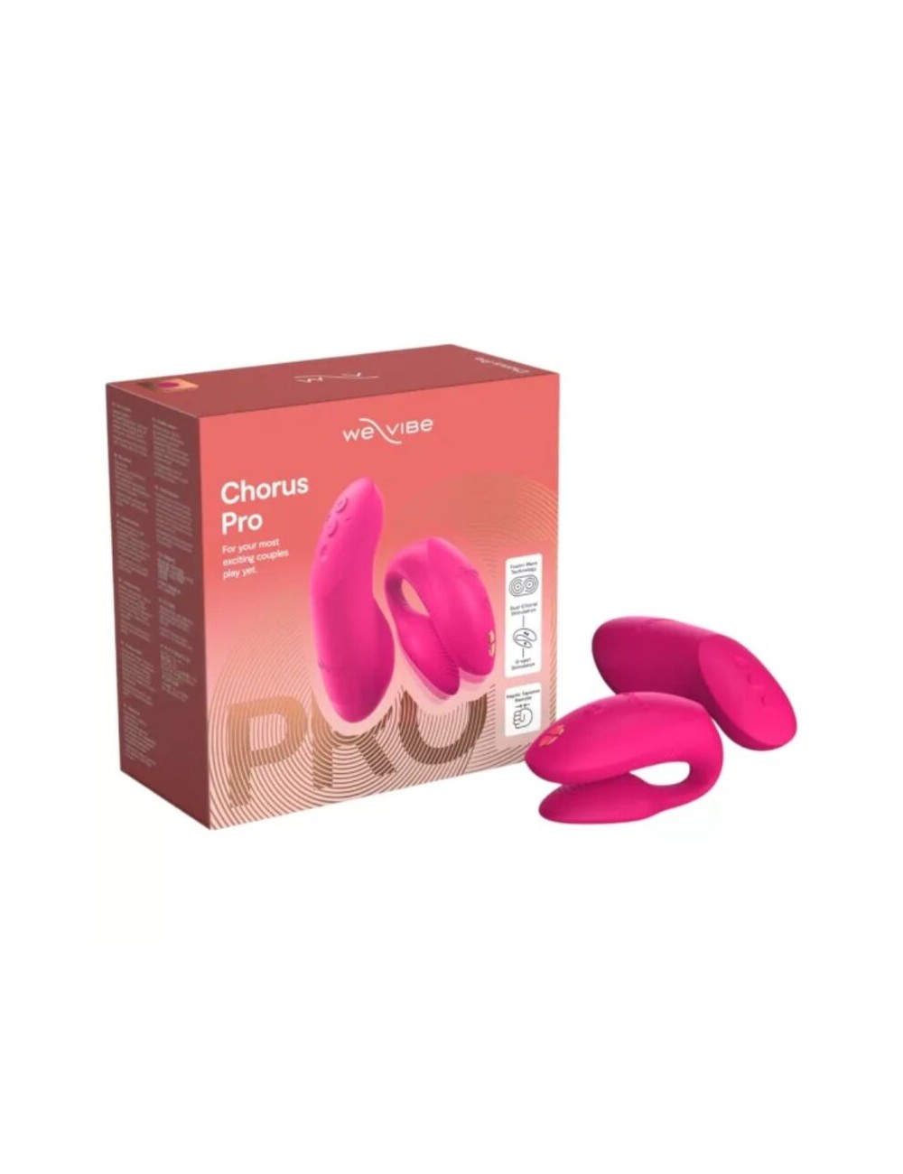 WE-VIBE - VIBRATEUR CHORUS PRO PREMIUM POUR COUPLES ROSE ÉLECTRIQUE
