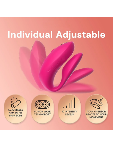 WE-VIBE - VIBRATEUR CHORUS PRO PREMIUM POUR COUPLES ROSE ÉLECTRIQUE