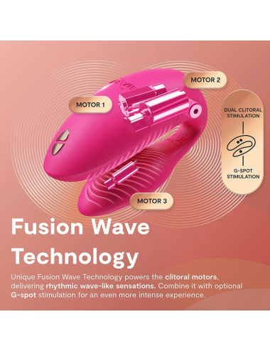 WE-VIBE - VIBRATEUR CHORUS PRO PREMIUM POUR COUPLES ROSE ÉLECTRIQUE