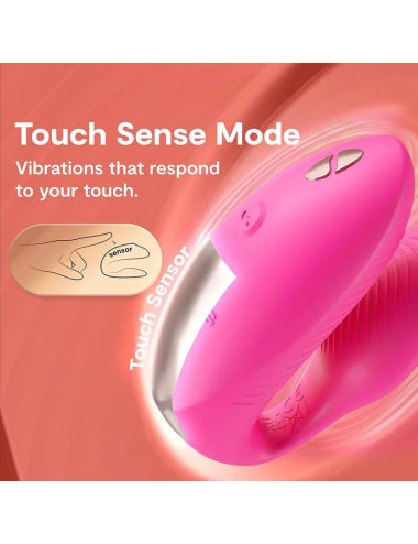 WE-VIBE - VIBRATEUR CHORUS PRO PREMIUM POUR COUPLES ROSE ÉLECTRIQUE