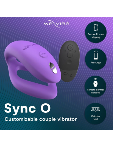 WE-VIBE - VIBRATEUR DE COUPLES SYNC O ENVELOPPEMENT-STIMULATION VIOLET CLAIR
