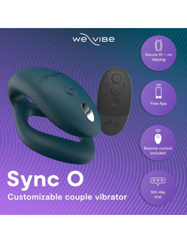 WE-VIBE - SYNC 2 VIBRATEUR RÉGLABLE POUR COUPLES VERT VELOURS