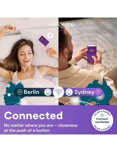 WE-VIBE - SYNC 2 VIBRATEUR RÉGLABLE POUR COUPLES VERT VELOURS