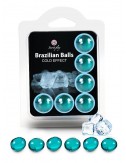 6 Brazilian Balls huile de massage effet froid 3613-1 - BZ-03762 - Huiles de massage -