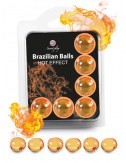 6 Brazilian Balls huile de massage effet chauffant 3575-1 - Huiles de massage -