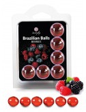 6 Brazilian Balls huile de massage au parfum fruits des bois 3386-5 - Huiles de massage -