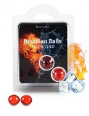 Duo Brazilian Balls Boules pour massage effet chaud et froid 3629 - Huiles de massage -