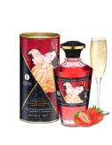 Huile chauffante aphrodisiaque - Vin pétillant à la fraise 100ml - Huiles de massage - Shunga