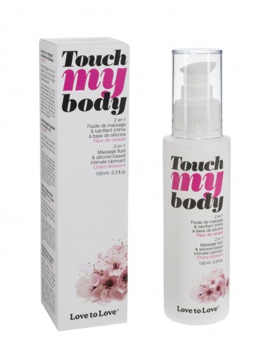 Fluide de massage à base de silicone Touch My Body Fleur De Cerisier 100ML - Huiles de massage - Love to Love