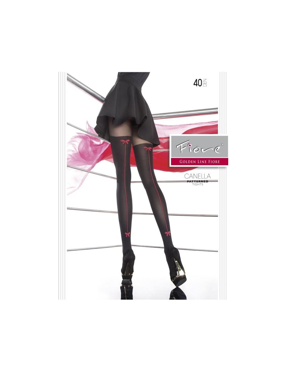 Lingerie - Collants - Canella Collants 40 DEN - Noir - Fiore