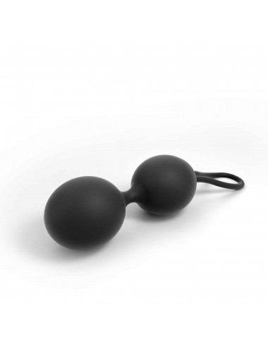 Sextoys - Boules de Geisha - Boules de Geisha ultra-douce Dual Balls couleur Noir - Dorcel