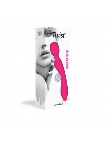 Sextoys - Masturbateurs & Stimulateurs - Stimulateur Vibromasseur Twist couleur Rose avec 8 modes de vibration - Love to Love