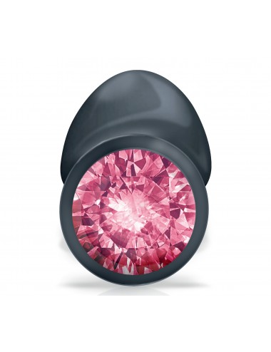 Sextoys - Plugs - Plug Anal effet boules de geisha Ruby M couleur noir et rose - Dorcel