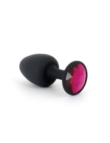 Sextoys - Plugs - Plug Anal effet boules de geisha Ruby M couleur noir et rose - Dorcel