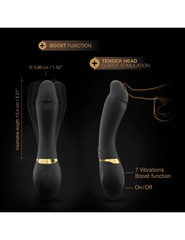 Sextoys - Vibromasseurs - Vibromasseur Dorcel Tender Spot noire avec 7 modes de vibration et fonction Boost - Dorcel