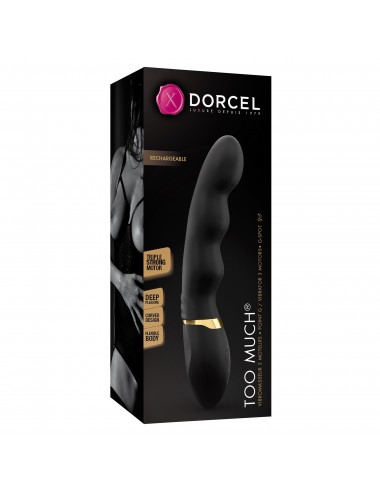 Sextoys - Vibromasseurs - Vibromasseur Dorcel Too Much 2.0 noire spécial point G avec 7 modes de vibration - Dorcel