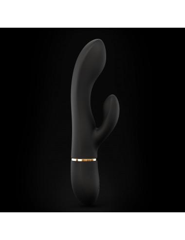 Sextoys - Rabbits - Vibromasseur Dorcel Glam Rabbit 21.8 cm couleur noir et Or avec 10 modes de vibrations - Dorcel