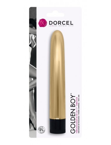 Sextoys - Vibromasseurs - Vibromasseur Dorcel Golden Boy 18 cm couleur Or Waterproof - DO0758 - Dorcel