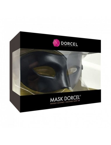 Sextoys - Masques, liens et menottes - Masque imitation cuir noire de Dorcel - DO-5556 - Dorcel